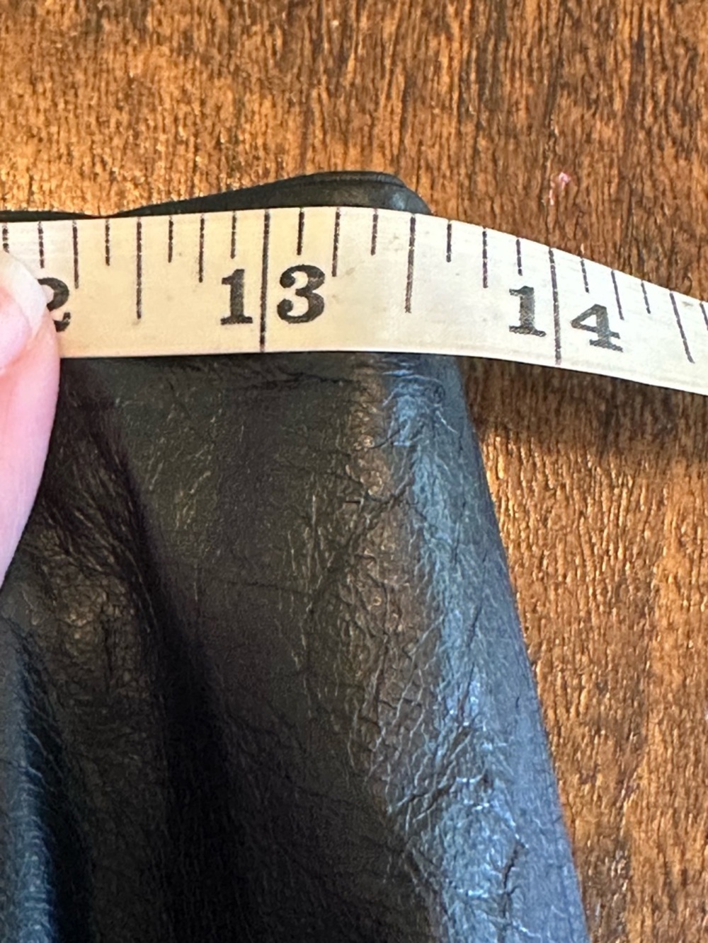 Lew Magram | VTG Black Genuine Leather Pencil Skirt, Size 8 - Picture 9 of 10
